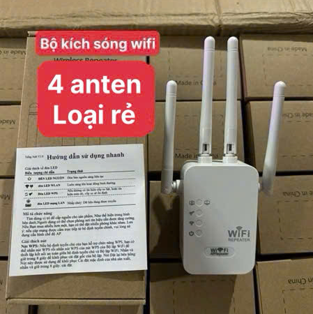 Bộ Kích Sóng Wifi 4 Anten Tốc độ 300mbps Loại Rẻ