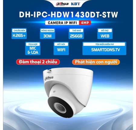 Camera Dahua ip DH-IPC-HDW1430DT-STW-4.0mp