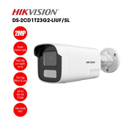 Camera Hikvision ip DS-2CD1T23G2-LIUF/SL Chính Hãng