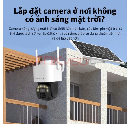 Camera Dùng Sim 4G Yoosee Q12 + Solar Năng Lượng