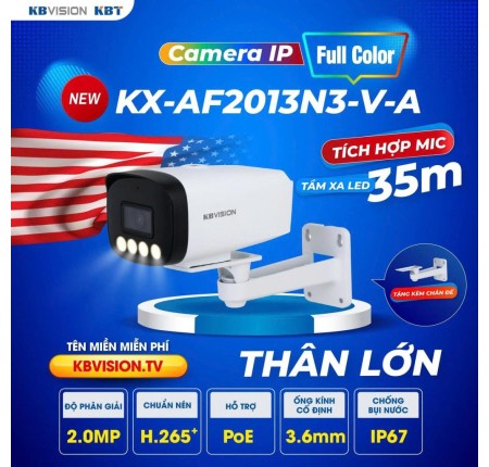 Camera Kbvision ip KX-AF2013N3-V-A Chính Hãng