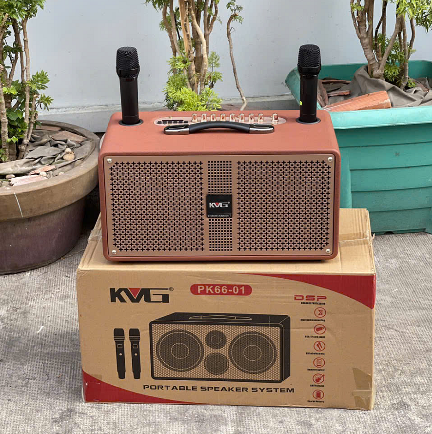 Loa Kéo Kvg Kp66-01. 1.6 Tấc Đôi. Kèm 2 Mic (Đặt Trong Ngày)