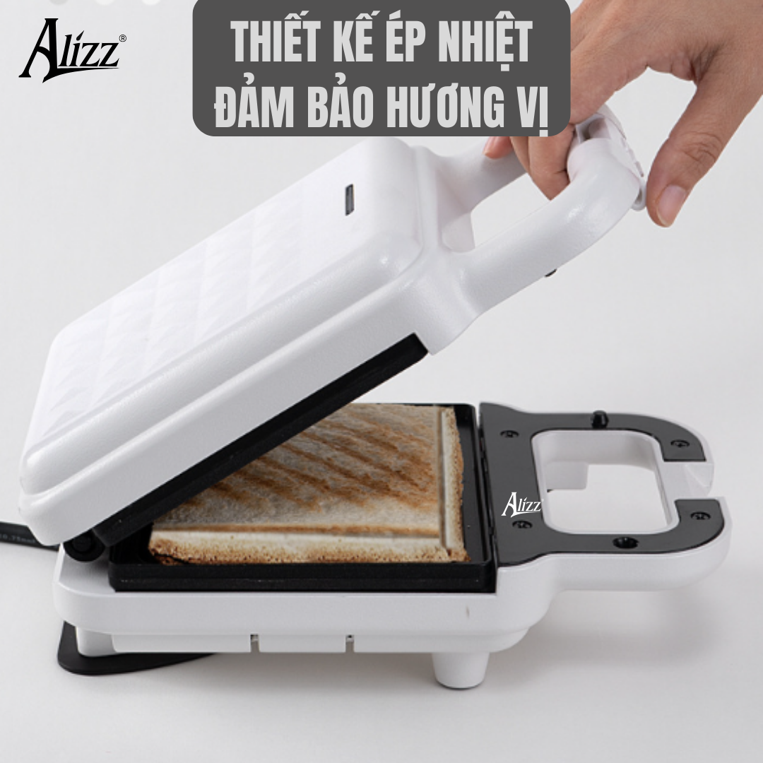 Máy Nướng Bánh Mì Máy Kẹp Bánh Mì Sandwich ALIZZ AL-13812