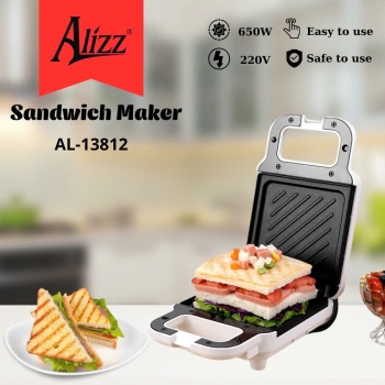 Máy Nướng Bánh Mì Máy Kẹp Bánh Mì Sandwich ALIZZ AL-13812