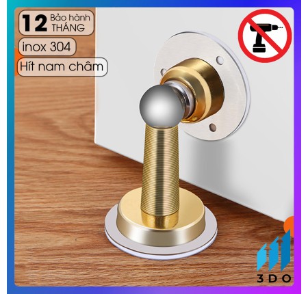 Bộ Hít Chắn Cửa Nam Châm inox