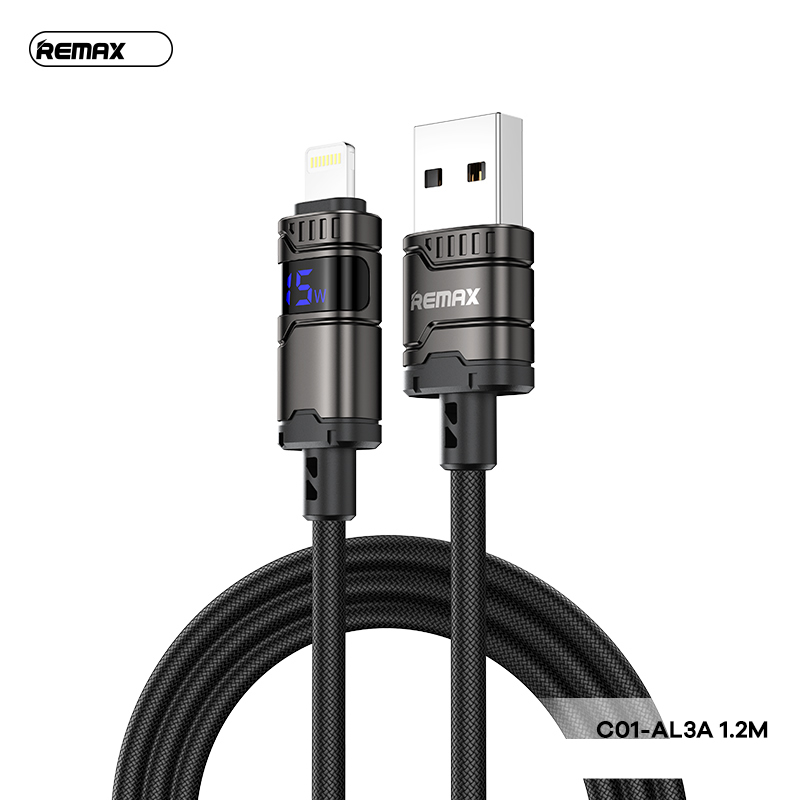 Cáp Sạc Nhanh 3A Remax C01 AL (USB Ra Lightning Iph)