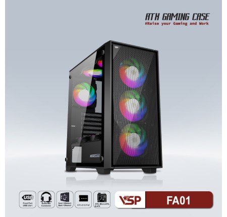 Case VSPTech FA01 Gaming Black