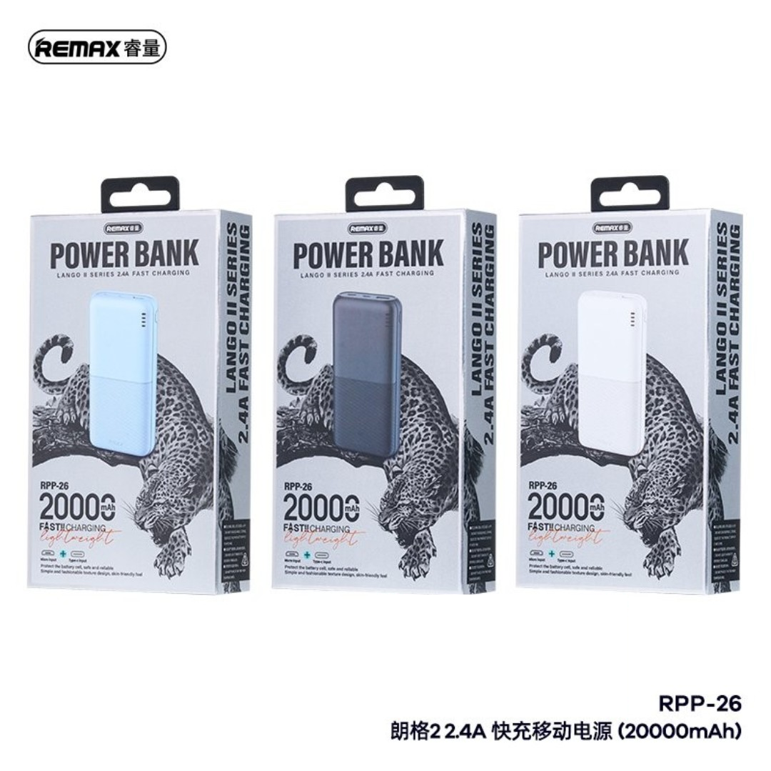 Pin Dự Phòng Remax RPP-26 20.000mah (DD)