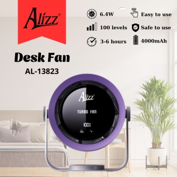 Quạt Để Bàn Màn Hình Kỹ Thuật Số ALIZZ AL-13823