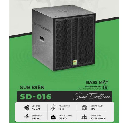 Sub Điện SD-016 Công Suất 650w