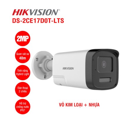 Camera Hikvision 2.0mp DS-2CE17D0T-LTS