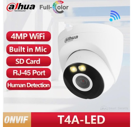 Camera Wifi Dahua 4mp DH-T4A-LED Chính Hãng