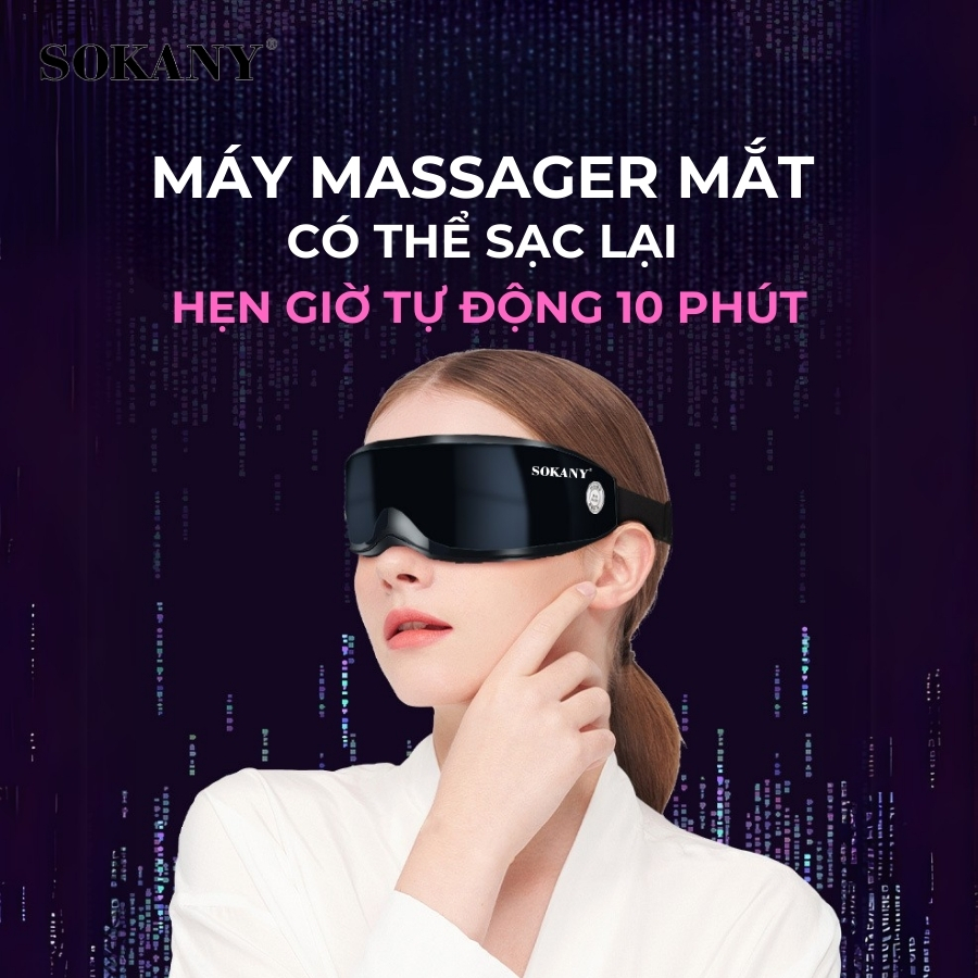 Kính Massage Mắt Sạc Điện SOKANY SKN-14066